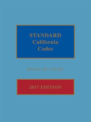cover image of Standard California Codes